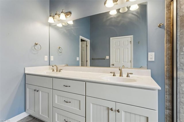 bathroom with vanity