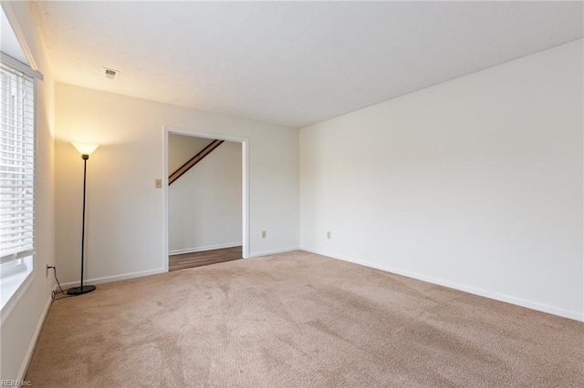 view of carpeted empty room