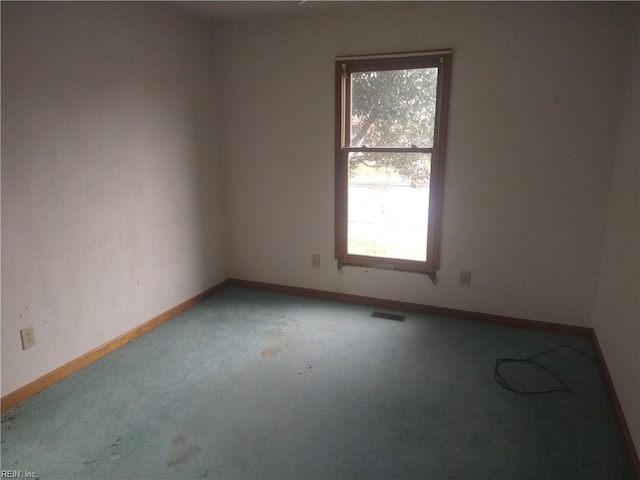 view of carpeted empty room