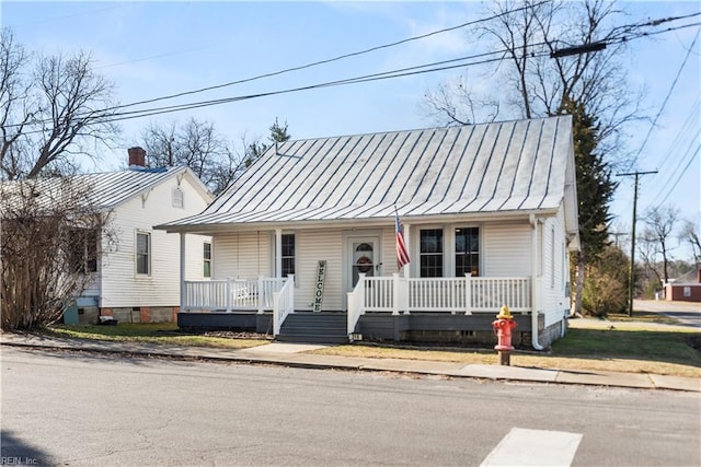 bungalow-style home featuring a porch