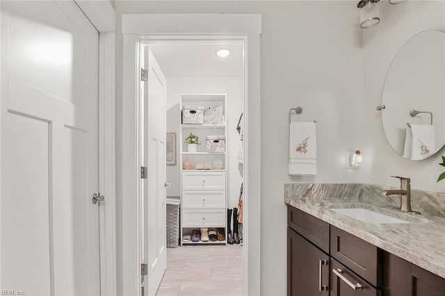 bathroom featuring vanity