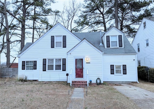 view of cape cod-style house