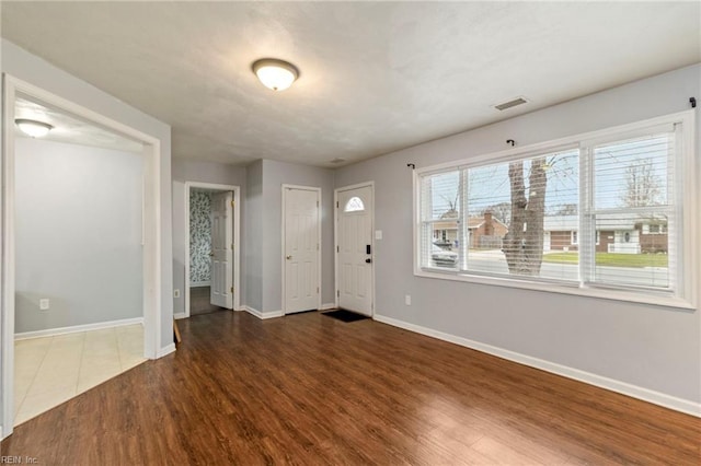 entryway featuring dark hardwood / wood-style floors