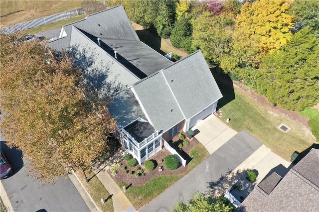 birds eye view of property