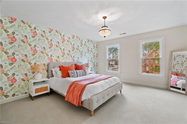 bedroom featuring carpet flooring