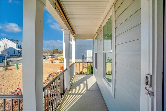 balcony with a porch