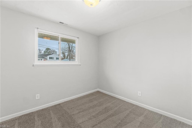 view of carpeted empty room