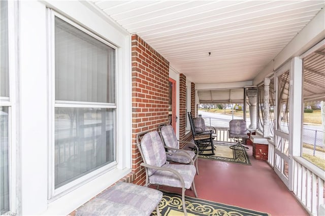 view of sunroom