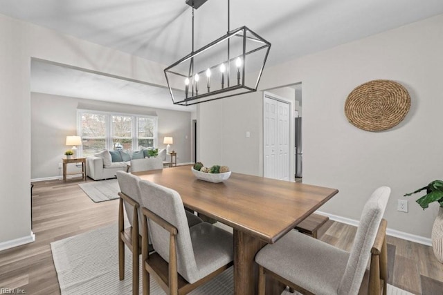 dining room featuring hardwood / wood-style floors