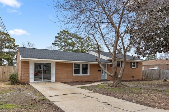 view of ranch-style home