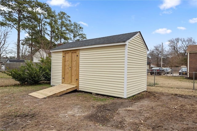 view of outbuilding