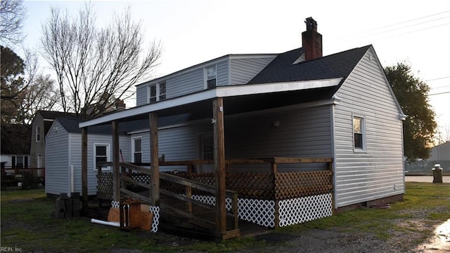 view of rear view of house