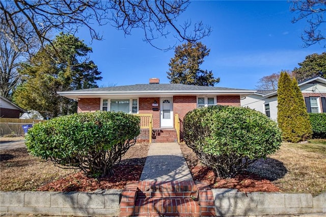 view of bungalow-style home