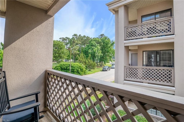 view of balcony