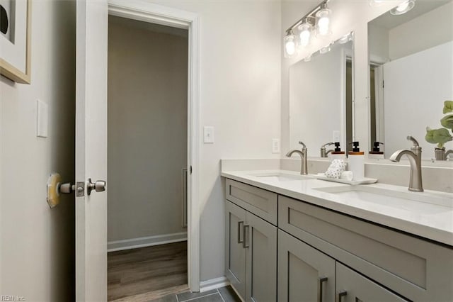 bathroom featuring vanity