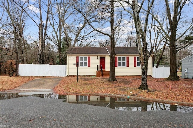 view of front of home