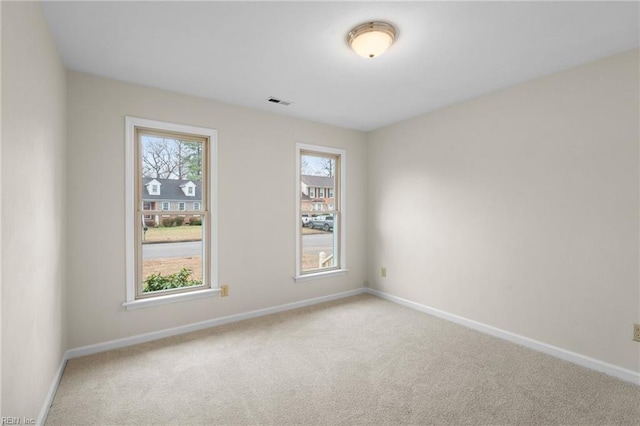 view of carpeted empty room