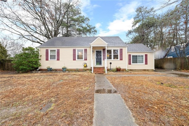 view of front of home