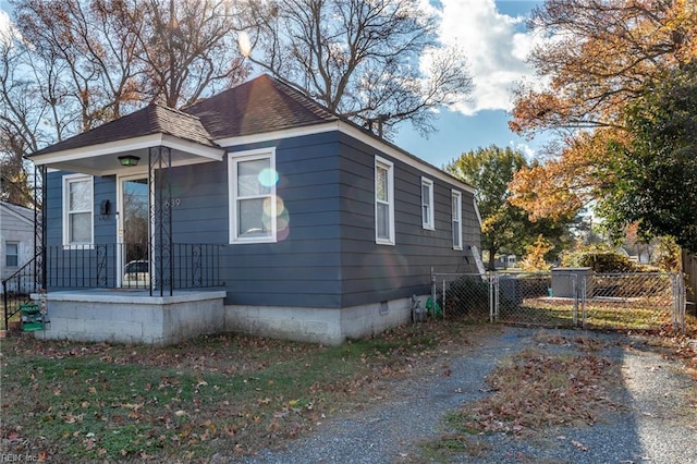 view of front of home