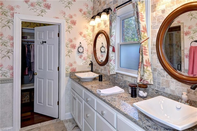 bathroom featuring vanity