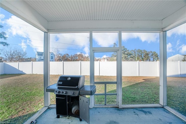 view of sunroom / solarium