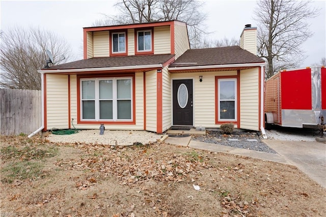 view of front of property