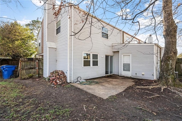 back of property featuring a patio area