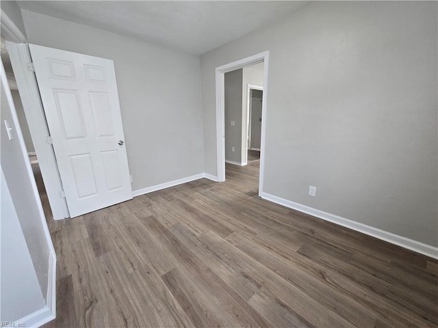 unfurnished room featuring light wood-type flooring