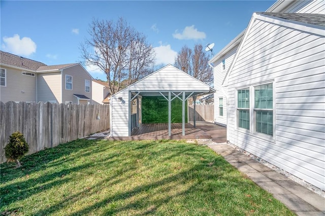 view of yard featuring a gazebo and a shed