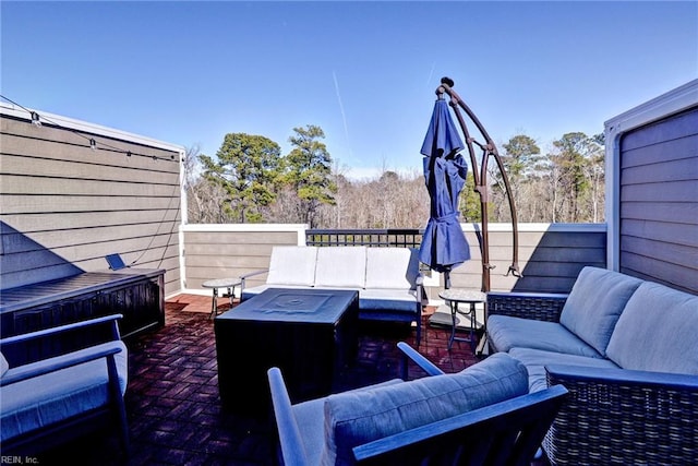 view of patio / terrace featuring outdoor lounge area