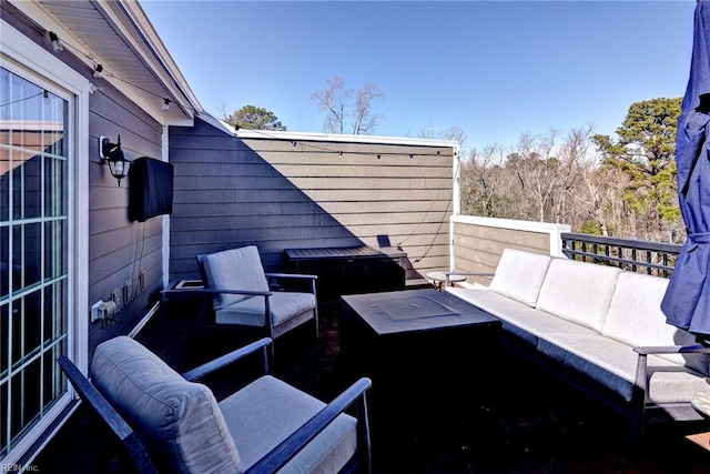 view of patio / terrace with an outdoor hangout area