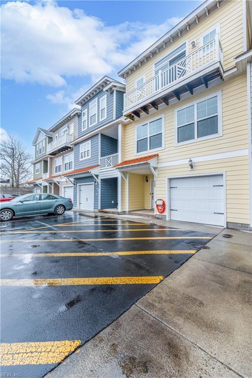 exterior space featuring an attached garage