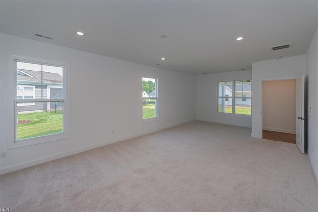 view of carpeted empty room