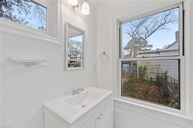 bathroom with vanity