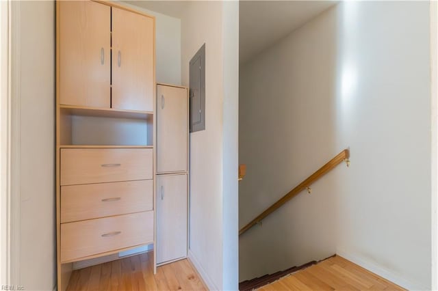 closet with electric panel