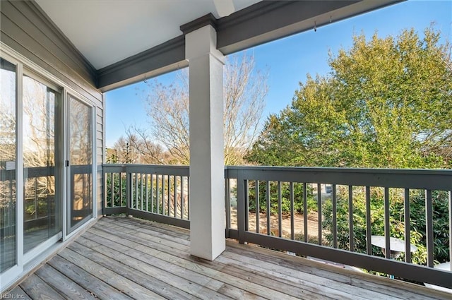 view of wooden terrace