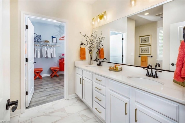 bathroom with vanity