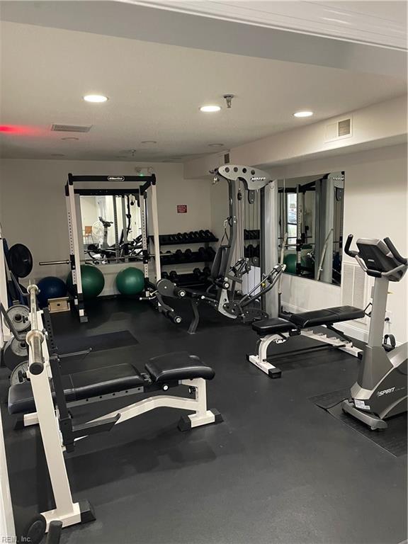 view of workout area