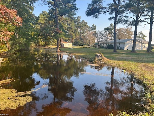 view of water feature