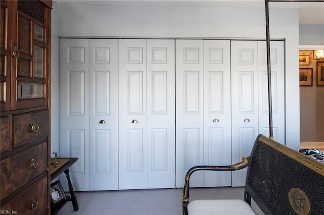 bedroom featuring a closet