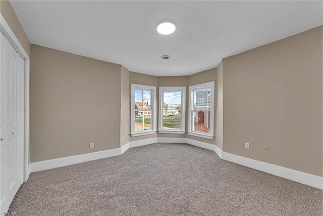 view of carpeted empty room