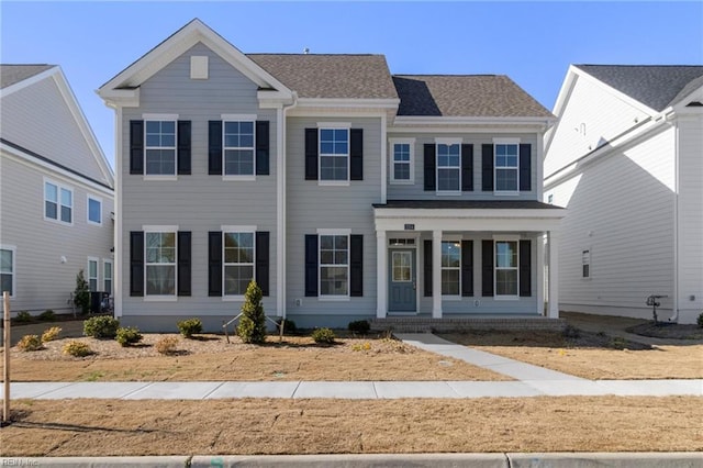 view of colonial inspired home