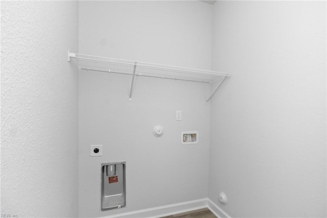 washroom featuring washer hookup, hookup for an electric dryer, and hookup for a gas dryer