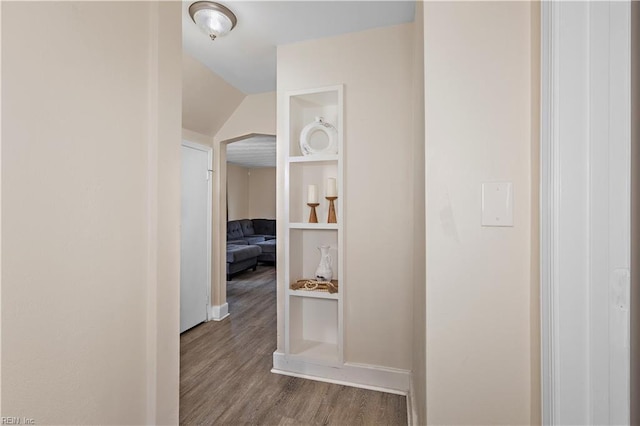 hall featuring light hardwood / wood-style floors