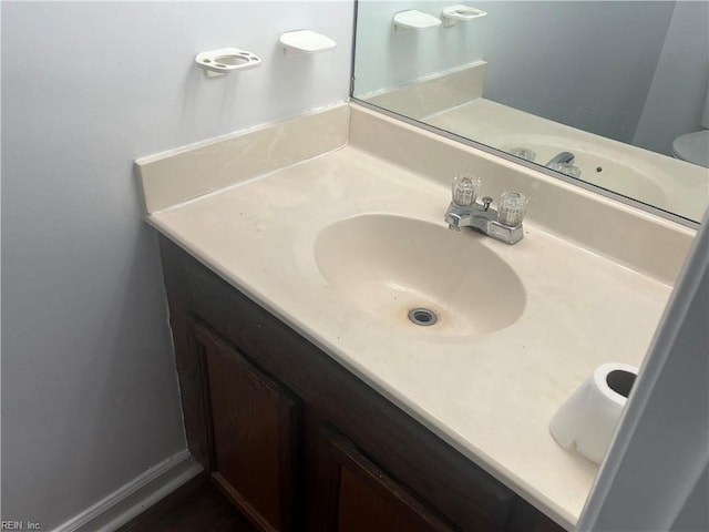 bathroom with vanity