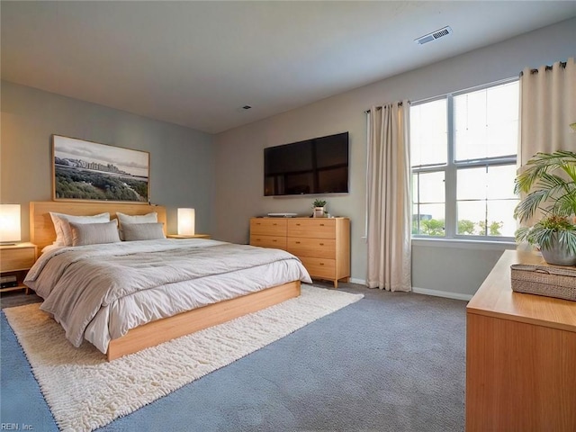 bedroom with carpet floors