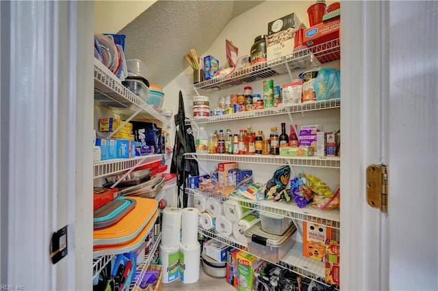 view of pantry