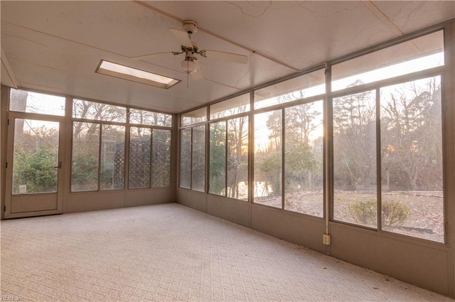 2228 Kings Hwy, Suffolk, VA 23435 - unfurnished sunroom featuring ceiling fan