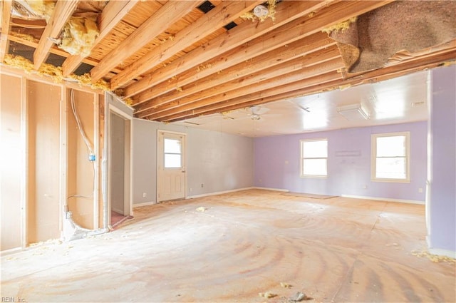 2228 Kings Hwy, Suffolk, VA 23435 - below grade area featuring a wealth of natural light and baseboards