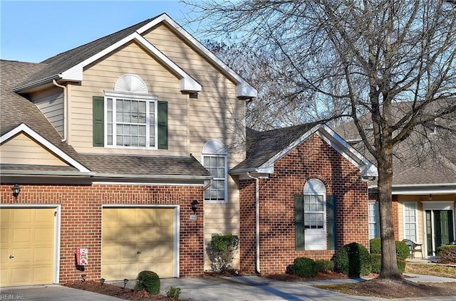 front facade featuring a garage